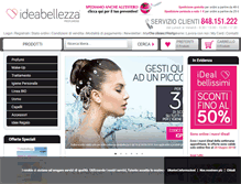 Tablet Screenshot of ideabellezza.it